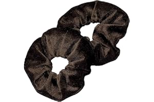 Kenz Laurenz Hair Ties - 2 Velvet Scrunchies for Women Girls Hair Elastics Ponytail Holder Accessories with Elastic Hair Band