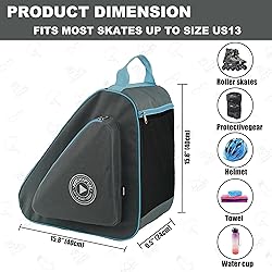HEXIFUL Skate Bag to Carry Ice Skates, Inline