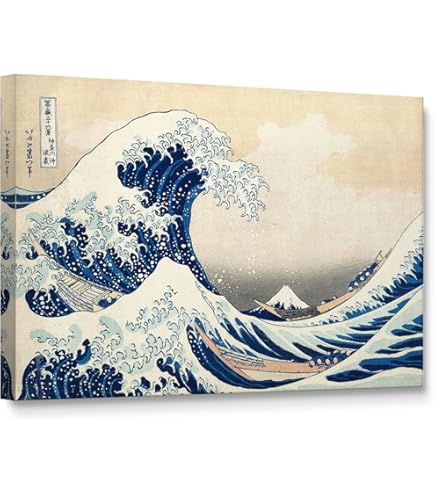 Amazon.com: Framed Art Print, 'The Great Wave off the Coast