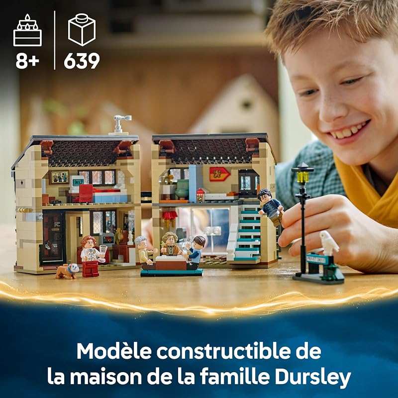 Harry Potter Privet Drive : La Visite De Tante Marge - Jouet Maison avec Intérieur Détaillé - 5 Minifigurines & Figurine de la Tante Gonflée - Cadeau Prisonnier d'Azkaban Garçon Dès 8 Ans 76451 — photo 2 sur 8