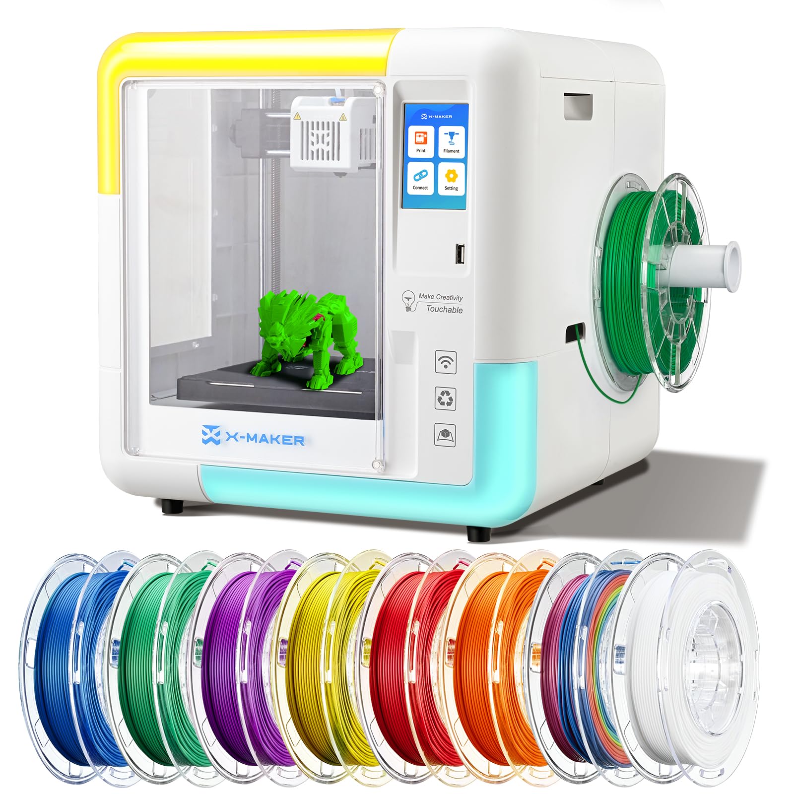 AOSEED X-Maker 3D Printer for Kids and Beginners, Fully Assembled High ...