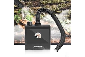 RUNWUSHENG Reptile humidifier, Reptile Fogger Terrariums Humidifier Fog Machine Mister,adjustable retractable hose, self-priming pump, low noise, reptile aquarium humidifier for a variety of reptiles/amphibians