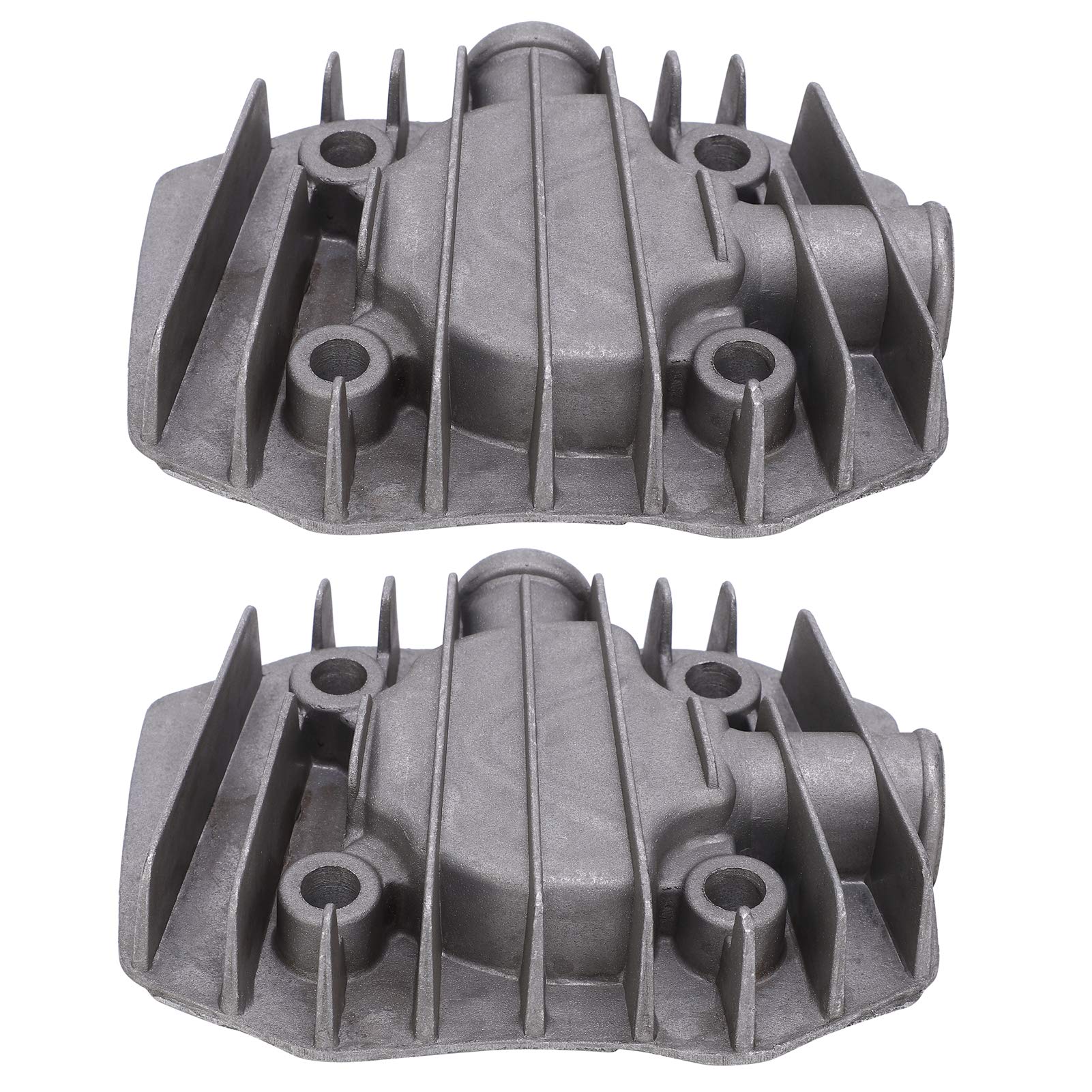 2Pcs Air Compressor Cylinder Head 2.5/3P Air Compressor Cooling Cylinder Head