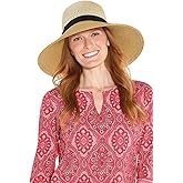 Wide Brim Beach Hat - UPF 50 Sun Protection - Designed for The Beach & Exploring- Shannon in Natural Colour (One Size)