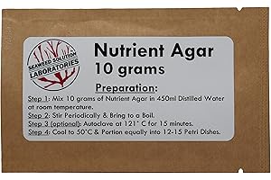 SEAWEED SOLUTION LABORATORIES NUTRIENT AGAR 10 GRAMS Nutrient Agar 10 Grams (Dehydrated)