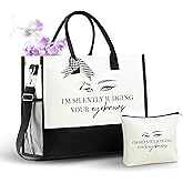InnoBeta Esthetician Gifts for Women, Aesthetician Tote Bag with Top Zipper Closure and Shoulder Strap for Birthday, Christmas and Every Special Occasion