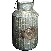 Vintage Industrial Farmhouse Chic Flowers and Plants Can with Handle (Does Not Come with Flowers)