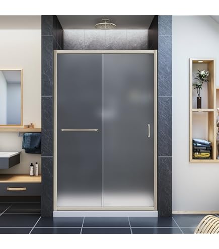 DreamLine Infinity-Z 56-60 inch W x 72 inch H Semi-Frameless