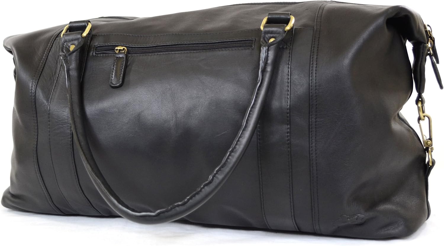 soft leather holdall