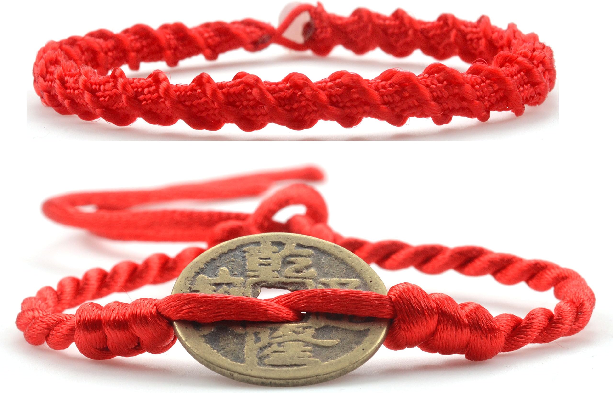 Handmade red String Bracelet Anklet โ Wealth Goodluck Prosperity Protection Women Men Kids