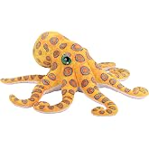 Wild Republic Living Ocean Blue Ring Octopus Stuffed Animal - 22"