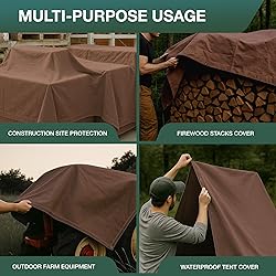 CCS Waterproof Canvas Tarp Cover – Heavy Duty