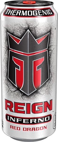 REIGN INFERNO RED DRAGON, THERMOGENIC FUEL, FITNESS AND PERFORMANCE DRINK, 16 FL OZ (PACK OF 12)