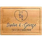 Personalized Housewarming Gift for New Home, Custom Engraved Cutting Board New Home Gift, Home Sweet Home Gift, Realtor Closing Gifts for First Time Home Buyers, Newlyweds, New Neighbor