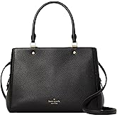 kate spade new york womens Leila Pebbled Leather Medium Triple Compartment Satchel