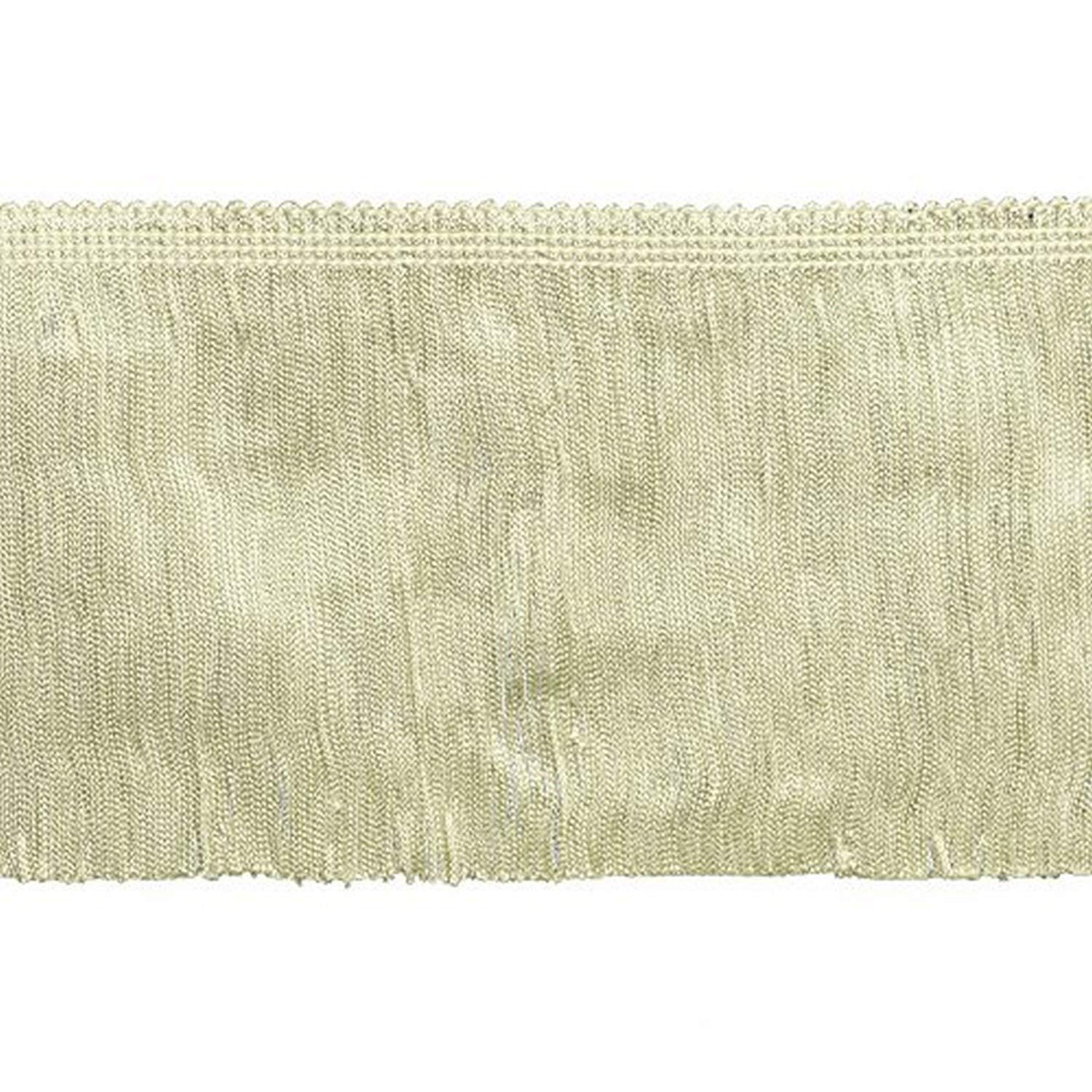 Decorative Trimmings 100% Rayon Chainette Fringe, 6" x 9 yd, Ivory