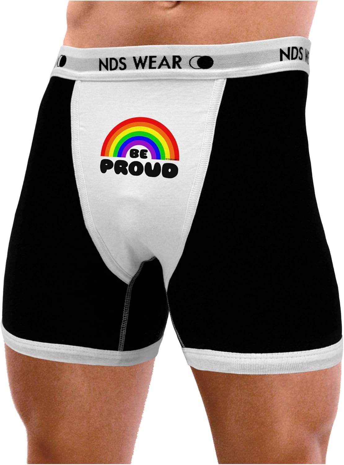 NDS Wear TooLoud Rainbow Be Proud Gay Pride Mens Boxer Brief Underwear at Amazon Men’s