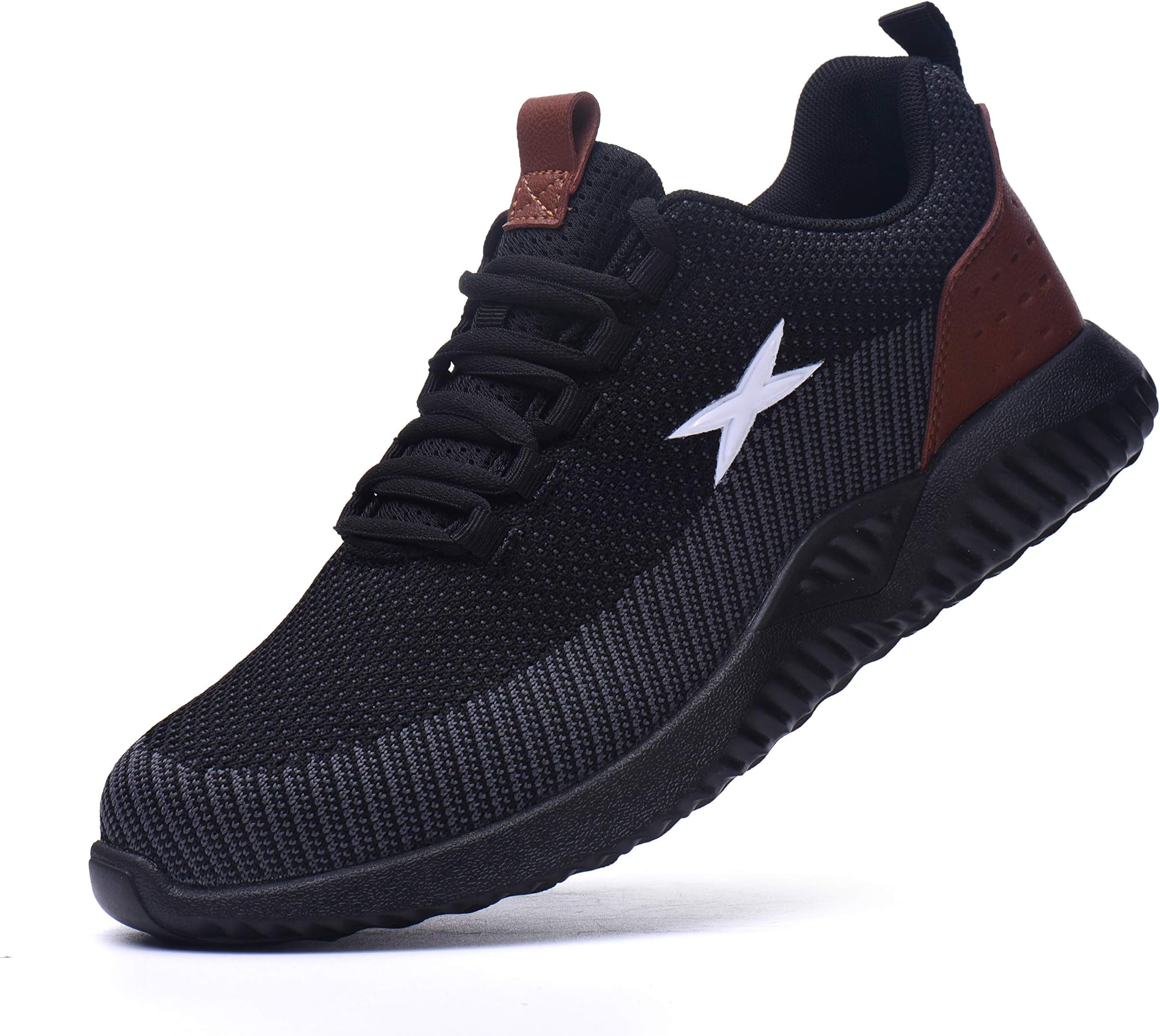 Safety Shoes Steel Toe Trainers Lightweight Work Shoes Non Slip Work Sneakers for Men Women