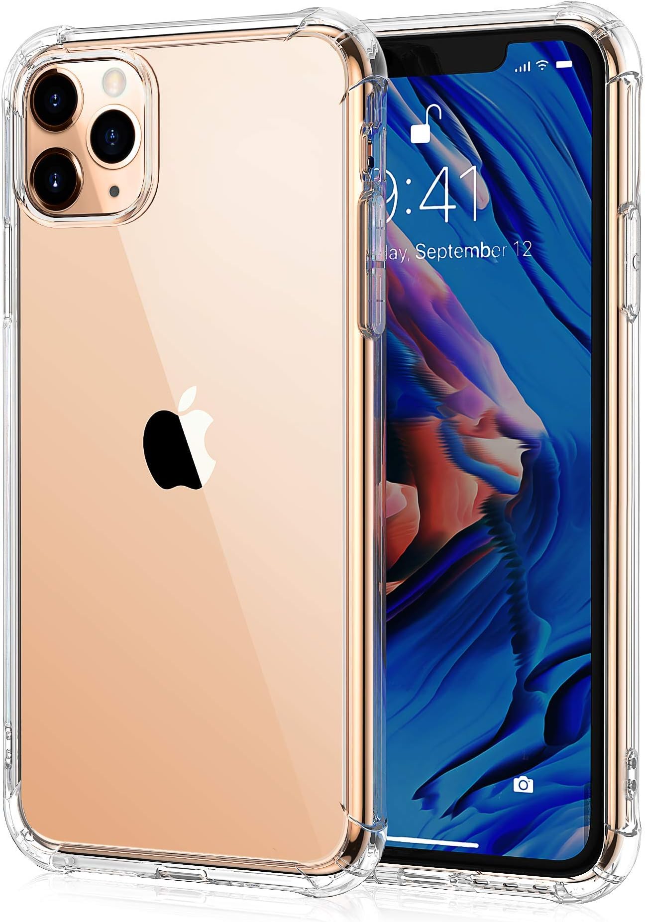 Smiling Case for iPhone 11 pro, Ultra Protect Design with Raised Corner Shock Absorption Case Ultra Slim Thin Soft TPU Anti-Scratch Protective Cover for iPhone 11 pro (5.8inch)