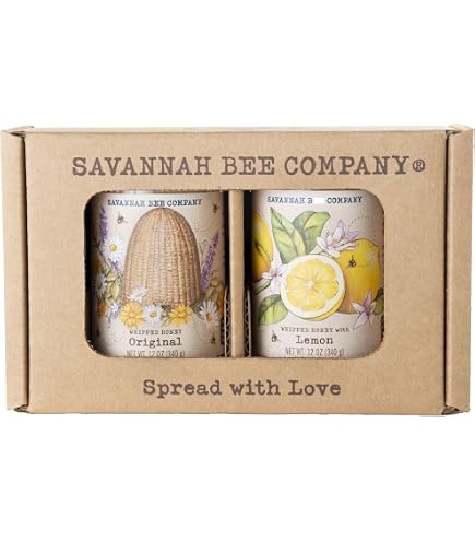 Amazon.com : Savannah Bee Whipped Honey Gift Set - 12 oz Gourmet