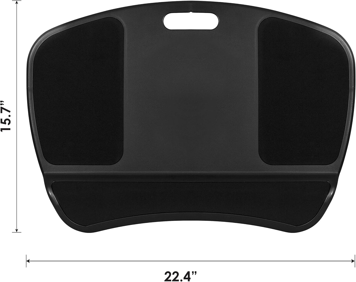 LapGear Original XL Laptop Lap Desk with Storage Pockets - Black - Style No. 45592 : Office Products
