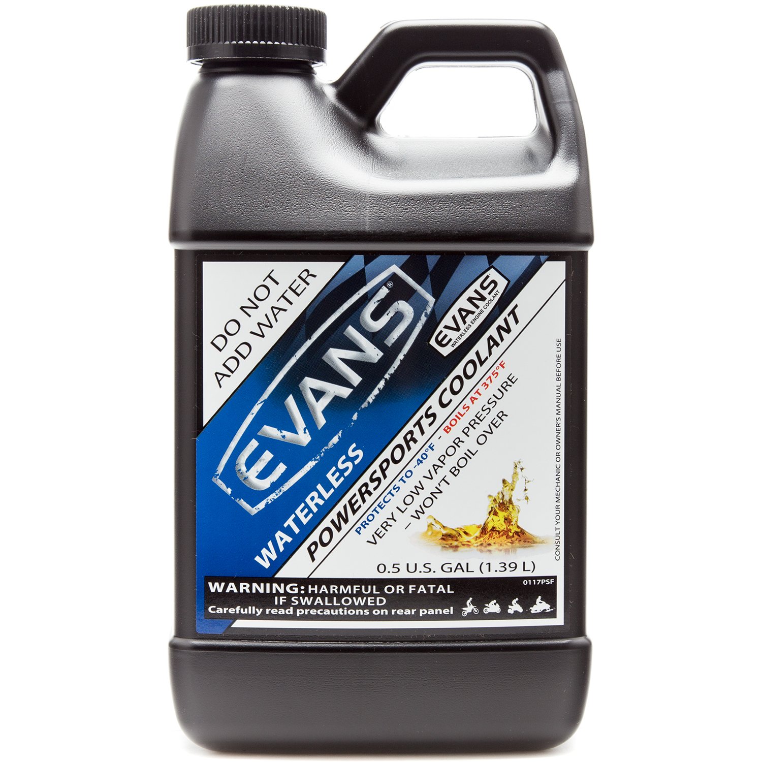 Amazon.com: EVANS Coolant EC72064 Powersports Waterless Engine Coolant, 1/2  gallon: Automotive
