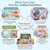 BOHS White Air Dry Clay Pro 3 lbs Modeling Squishy Arts Craft Kit view 4