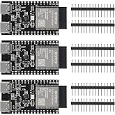3Pcs ESP32-C6-1 ESP32-C6 ESP32-C6-1-N4 Development Board ESP32-C6-DevKitM-1 Dual Core Type-C Board MCU Module Integrates Complete Wi-Fi and BLE for Internet of Things