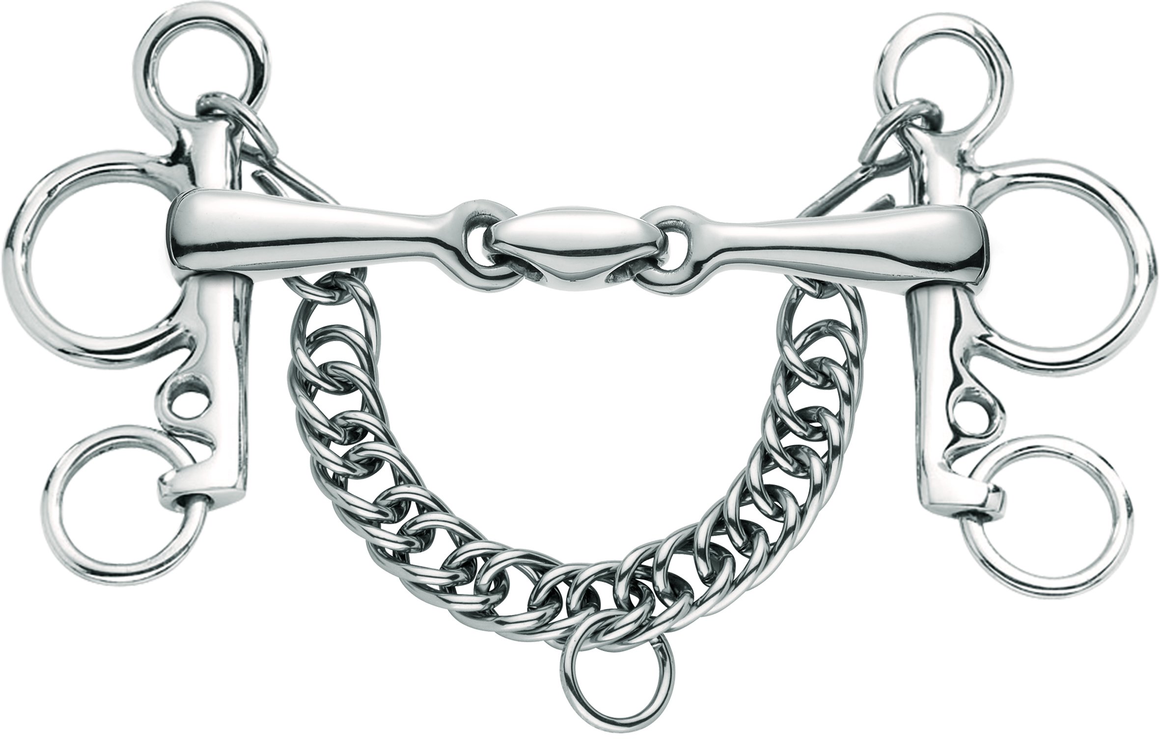 SPRENGER 4212611556 Pelham Double Broken, Stainless Steel, 56