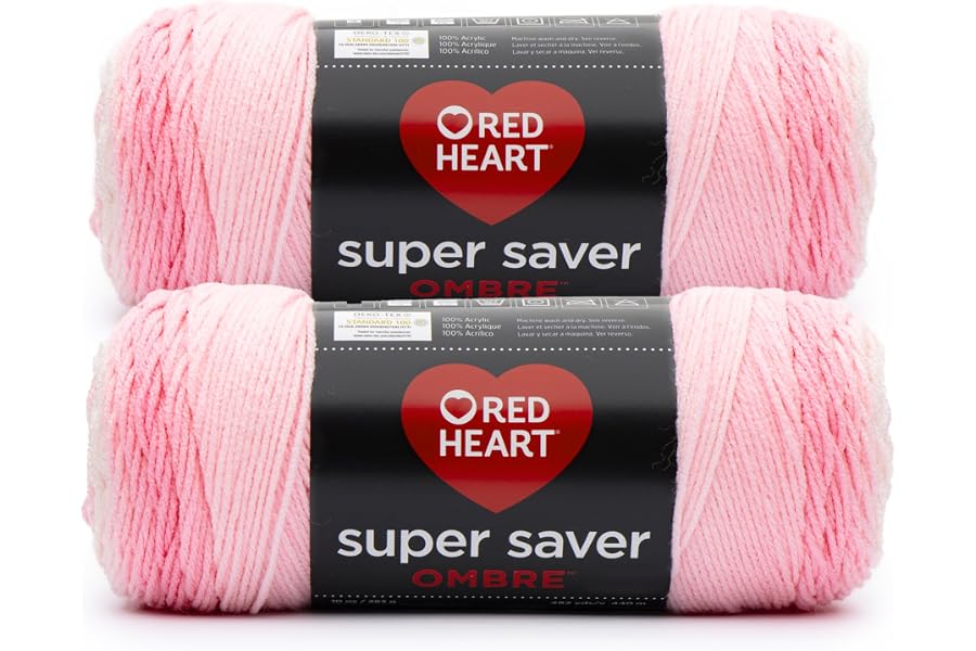 Red Heart Super Saver Ombre Light Pink 2-pack