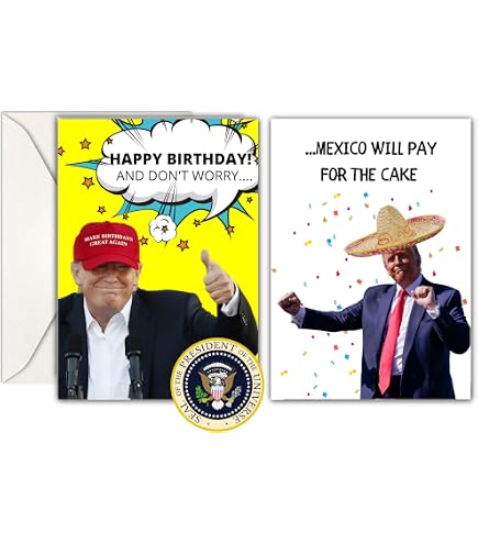 Make 'Em Laugh: Donald Trump Pop Art Birthday Card - Fun Fan Gift