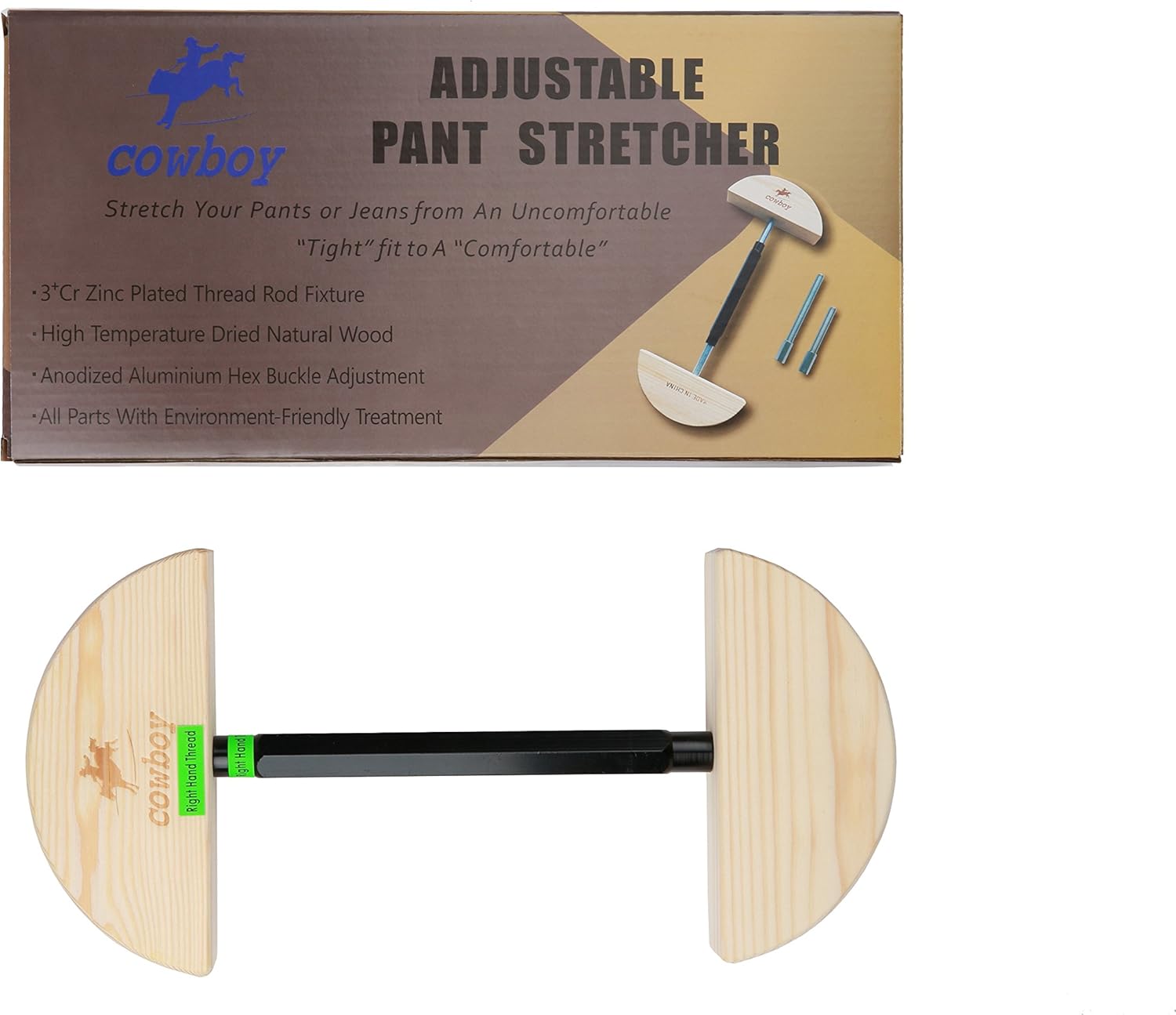 Cowboy Pant Stretcher-Heavy Duty-Easy to Use-Instant Stretch-30 to 59" Stretch Range: Home & Kitchen