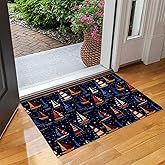 UNDAHIS Nautical Sailboat Indoor Door Mat, Non Slip Charming Sailing Boat Doormats for Living Room Kitchen, Non-Woven Fabric Welcome Mat for Entrance Office Home, Decorative Floor Rug Gifts 17x29.5in