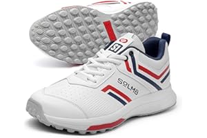 SOLM8 S1 Rubber Spikes - Lightweight Cricket Shoes for Men and Women - Durable Grip, Superior Protection (2024 Edition)