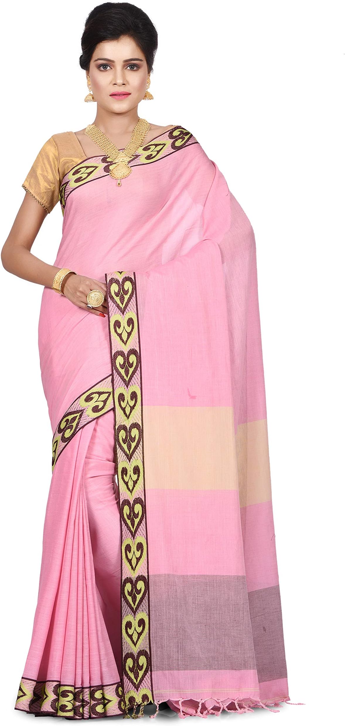 Bengal Handloom Tangail Branded Cotton Azo Free Dye Traditional Saree