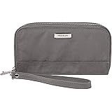 Travelon: Double Zip Wallet - Smoke