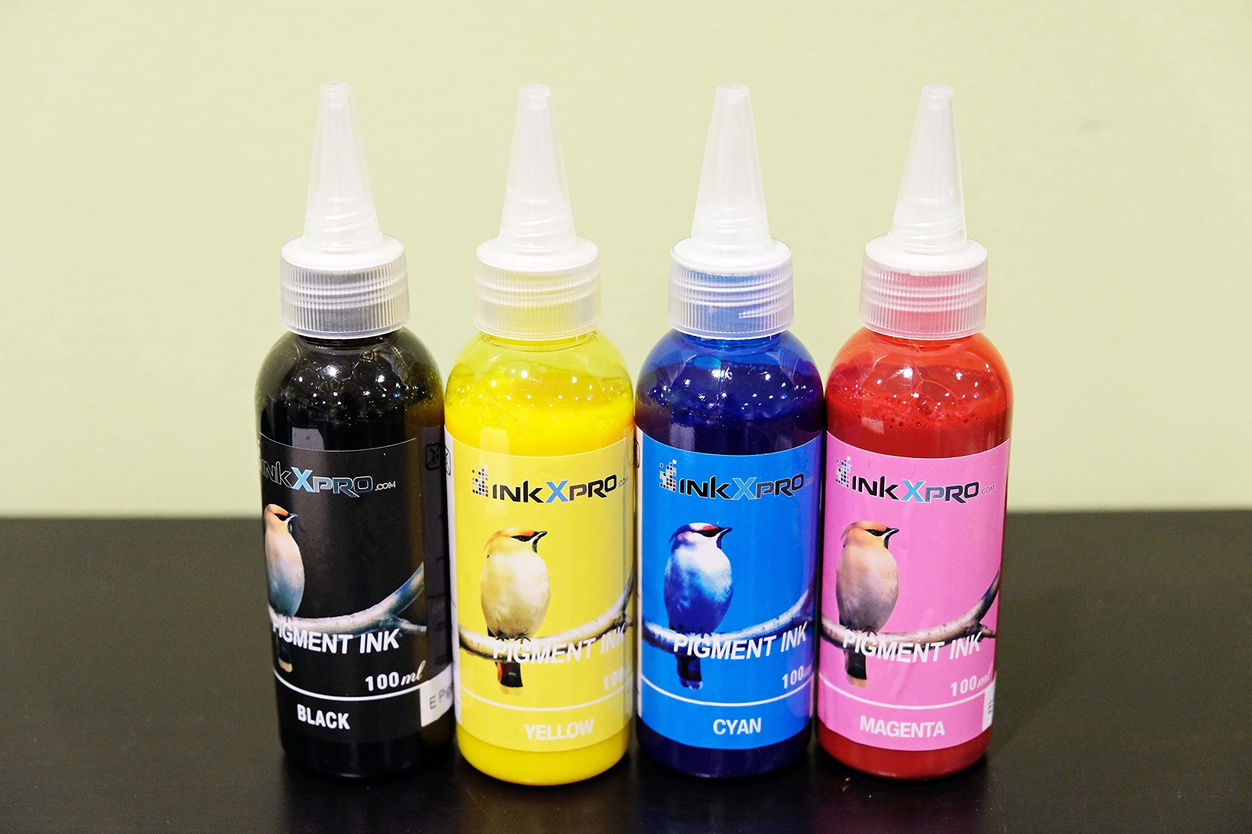 Photo 1 of INKXPRO Brand 4X100ml Hi Quality Pigment Ink Refills for Epson Workforce 7840 7820 7310 7010 7510 7520 3540 3520 3620 3640 7610 7620 7710 7720 7210 7110 Printer