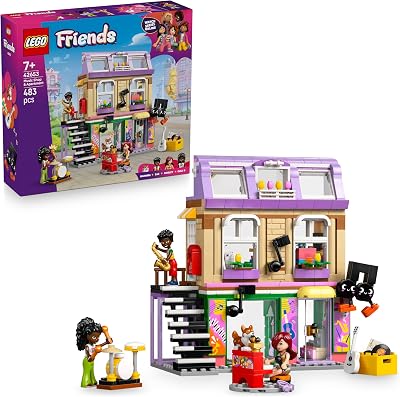 LEGO Friends Music Shop & Apartment 42653 with 3 Mini Dolls & Corgi