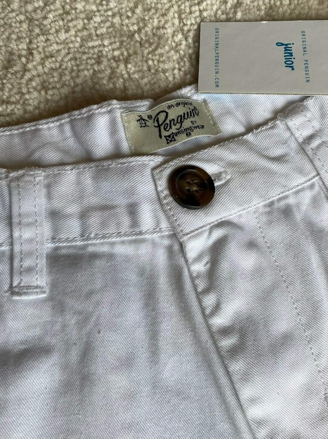 kids white chinos