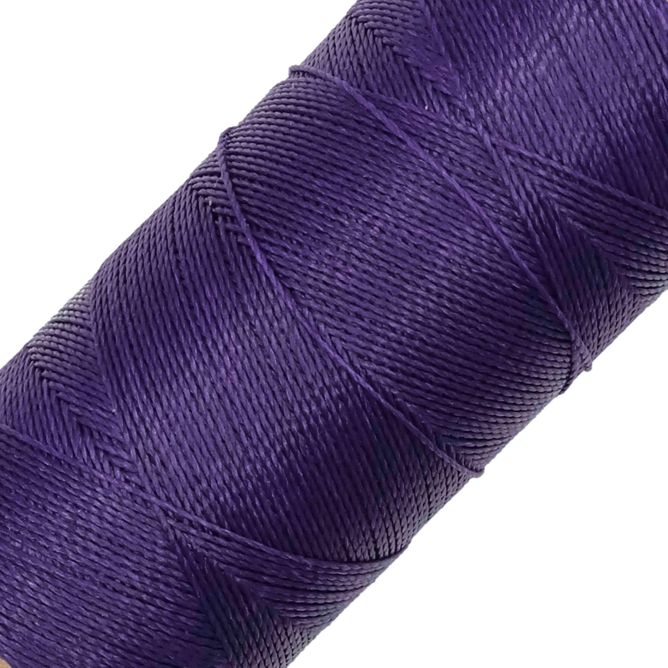LINHASITA Waxed Thread 100gr / 360 Metres 0.5 mm Thick Polyester Macrame 30 Colours - berry