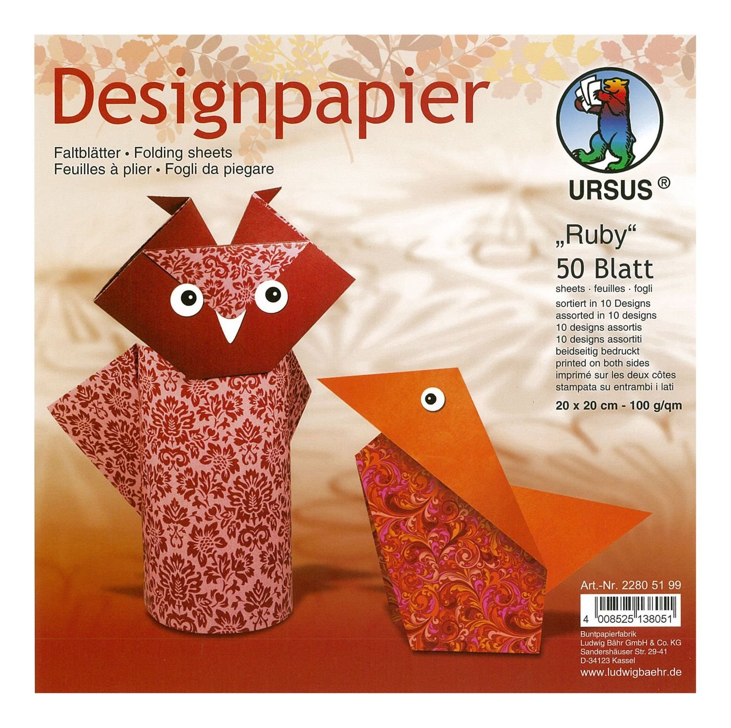 Ursus Ruby design paper,