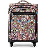 Sakroots On The Go Carry-on 22" roller suitcase in sustainable materials, Rainbow Wanderlust