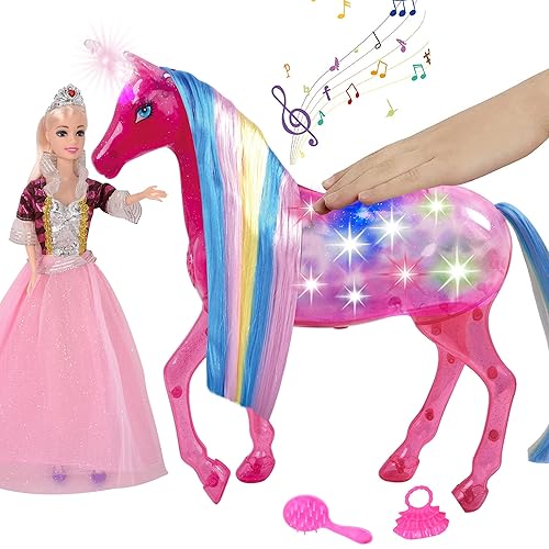 Barbie Dreamtopia Barbie And Horse Asda Rainbow Unicorn Barbie - Main Image