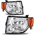 telpo Headlight Assembly Compatible With 2008 2009 2010 2011 2012 08 09 10 11 12 Ford Escape Driver Side And Passenger Side