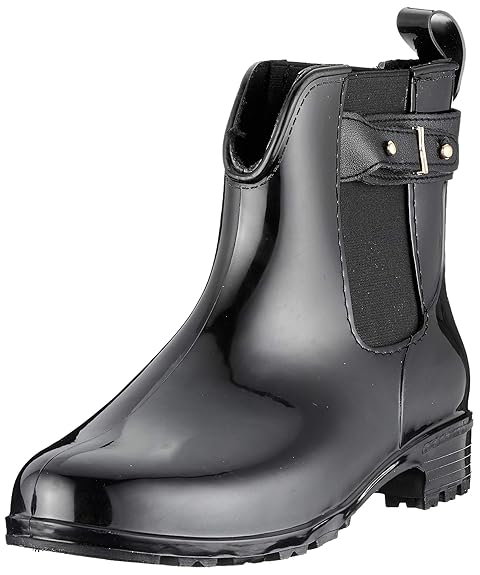 Stiefelparadies Damen Stiefeletten Gummistiefel Flandell