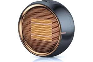 ASNUG Space Heater, Portable Electric Heaters for Indoor Use, PTC Ceramic Small Heater, 2S Efficient Heating, Tip-0ver & Over