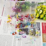 Lanjue 160 Pcs Sewing Clips and Butterfly Head Pins Multicolor view 3