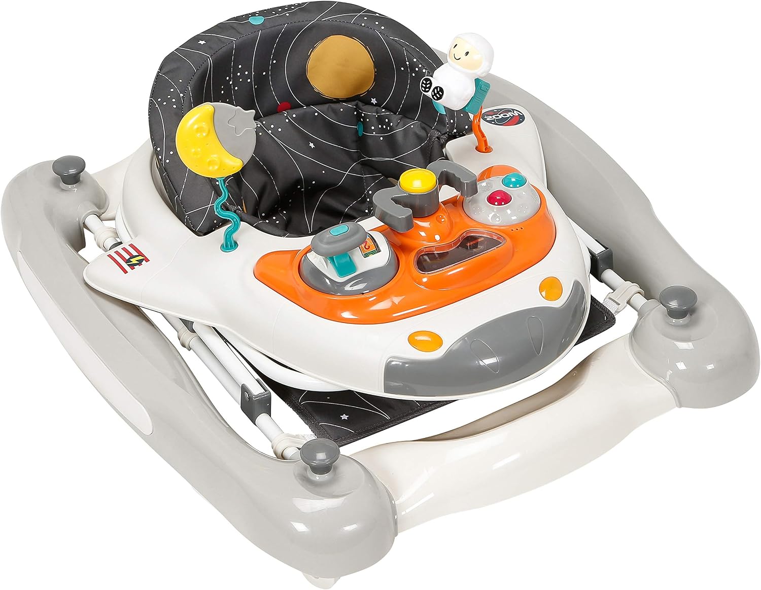 MyChild Space Shuttle 3 in 1 Walker Rocker, Cosmic Grey Activity Centre Baby Walker, Easy compact fold Frame for Storage - Image 4