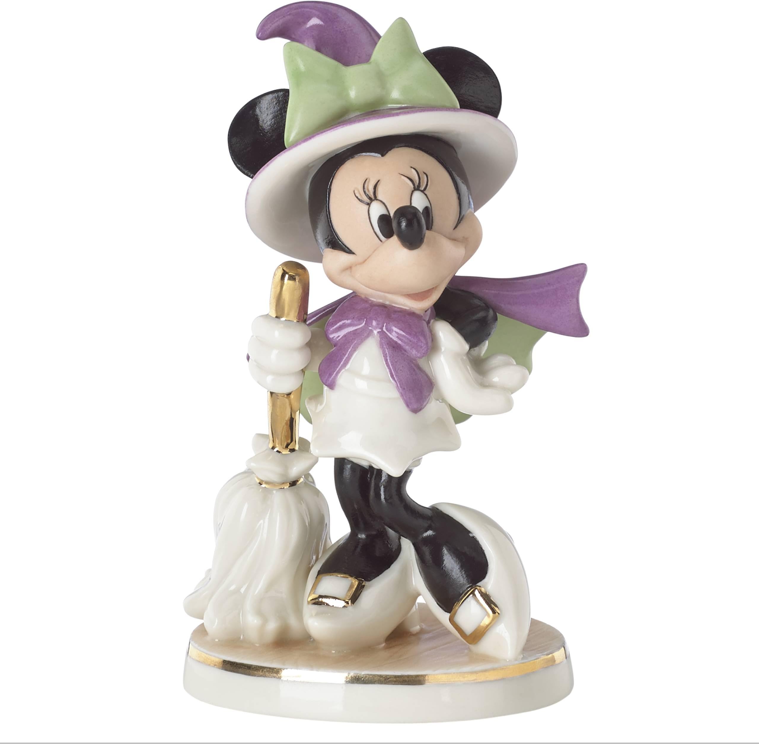 LenoxDisney's Bewitching Minnie Figurine, Ivory,Purple,Green,Black and Gold