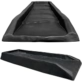 Master Mark Splash Block, Decorative Gutter downspout Extensions, Splashguard, Foundation Water Diverter, Rain Gutter Guard, Plastic 24&rdquo; (2 Pack) Black
